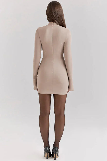 Rochie ajustată Florence cu mâneci lungi