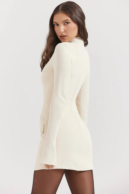Rochie ajustată Florence cu mâneci lungi