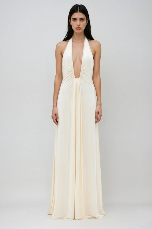 Althea – Rochie Lungă din Cupro