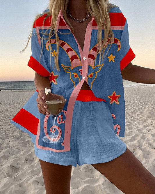 Ariana - Set de vară casual din in