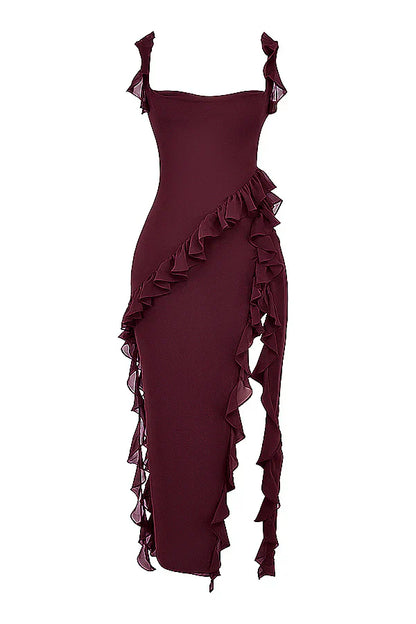 Dyane - Rochie maxi elegantă cu fante