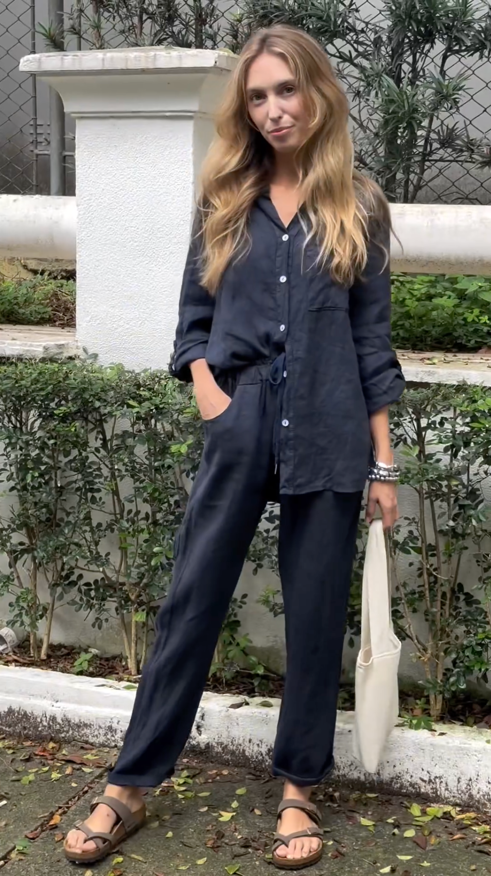Brit – Set elegant din două piese din in