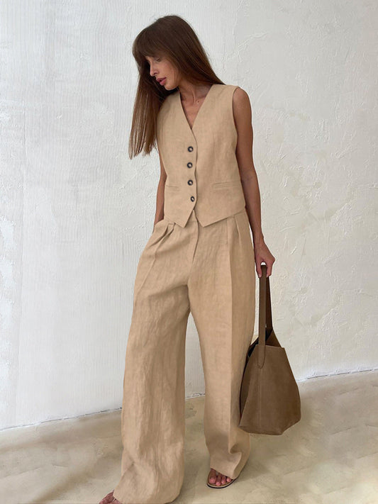 Anita – Set casual din in artizanal