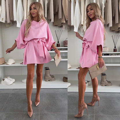 Léa – Rochie Elegantă cu Volane Bohème