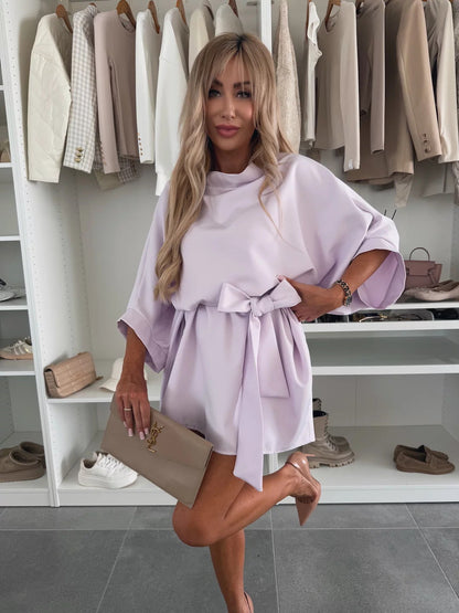 Léa – Rochie Elegantă cu Volane Bohème