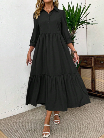 Suzanne - Rochie cămașă fluidă