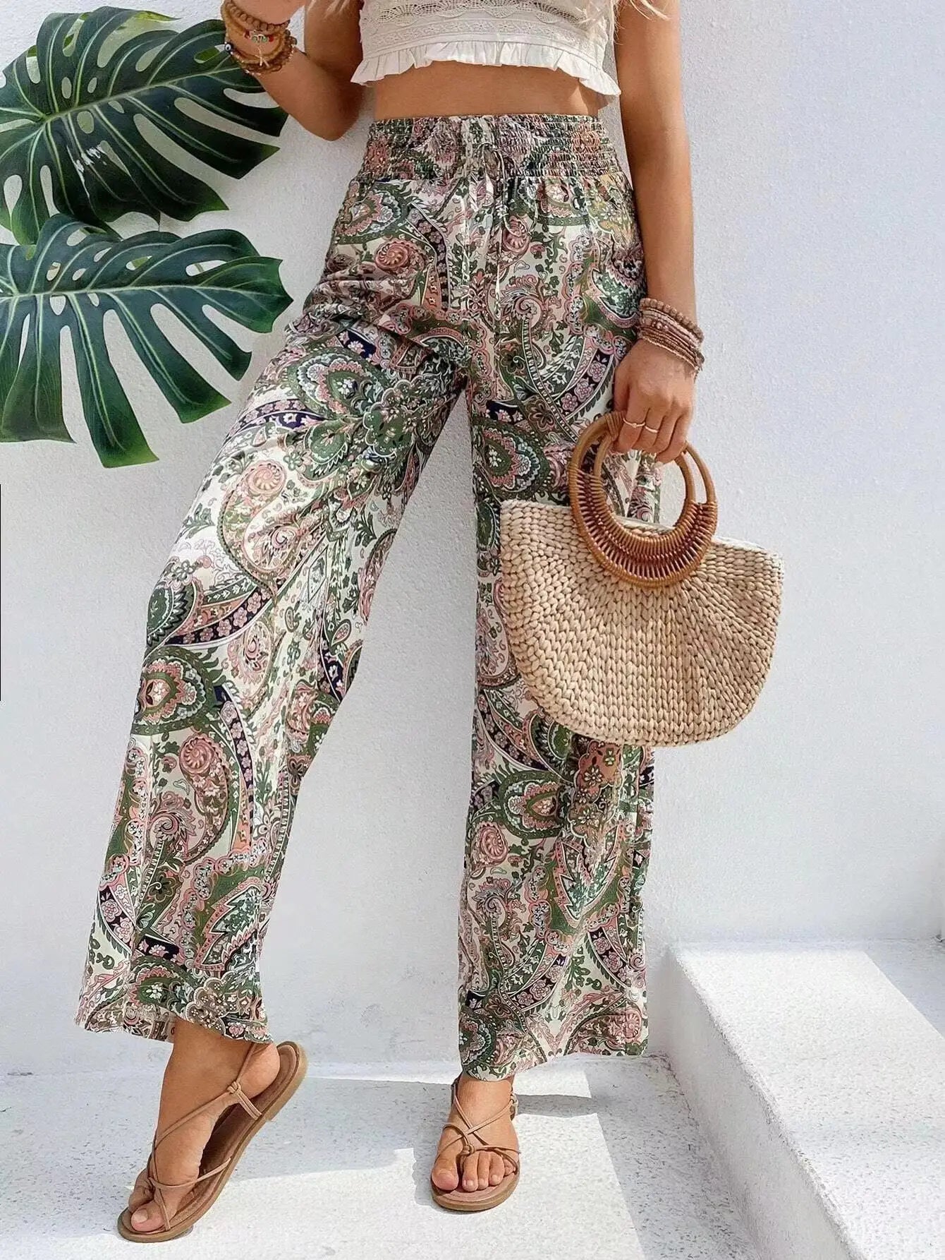 Analyn | Pantaloni boho lărgi