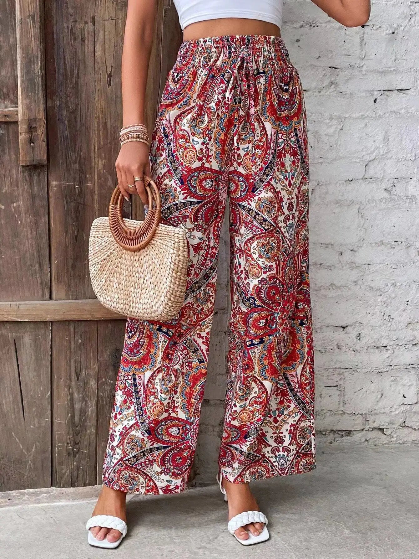 Analyn | Pantaloni boho lărgi