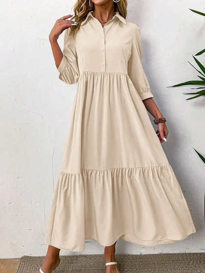 Suzanne - Rochie cămașă fluidă