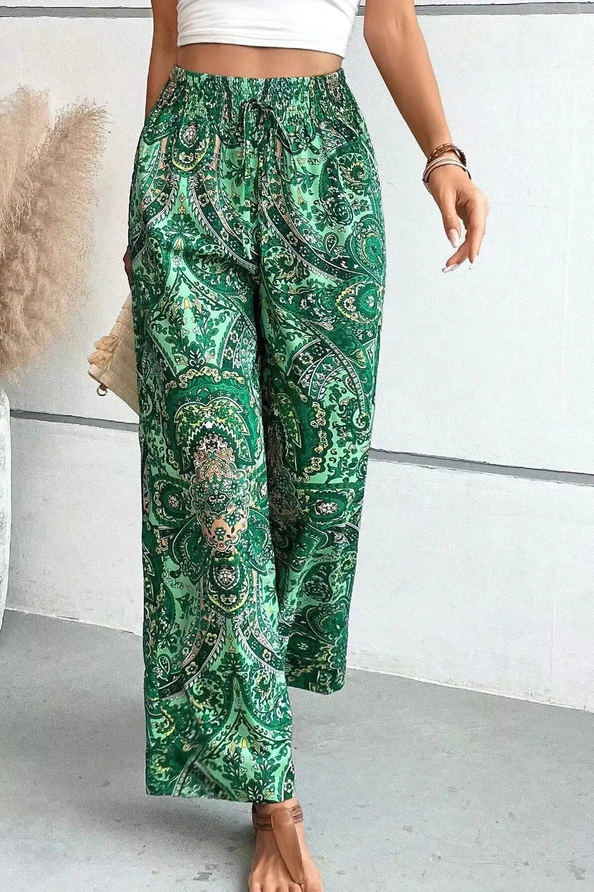 Analyn | Pantaloni boho lărgi