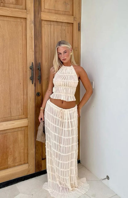 Beatrice - Set Bohémian cu Volane
