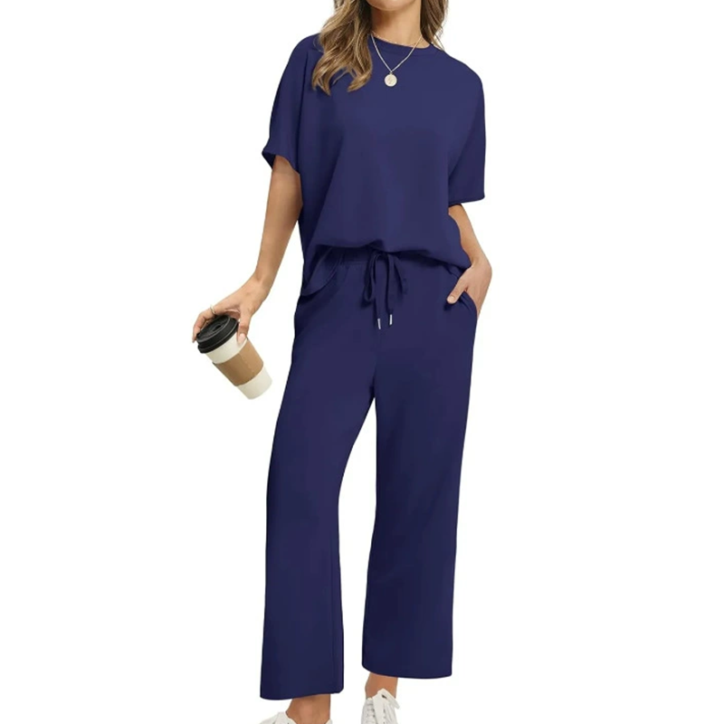 Marjorie – Set de relaxare cu top și pantaloni