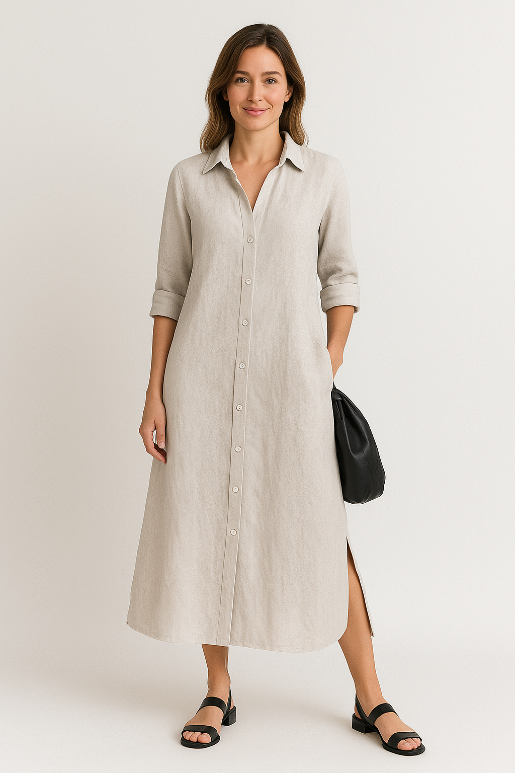 Marie - Rochie camasă oversize casual