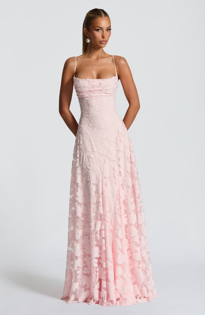 Francisa - Rochie lungă corset din dantelă