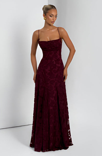 Francisa - Rochie lungă corset din dantelă
