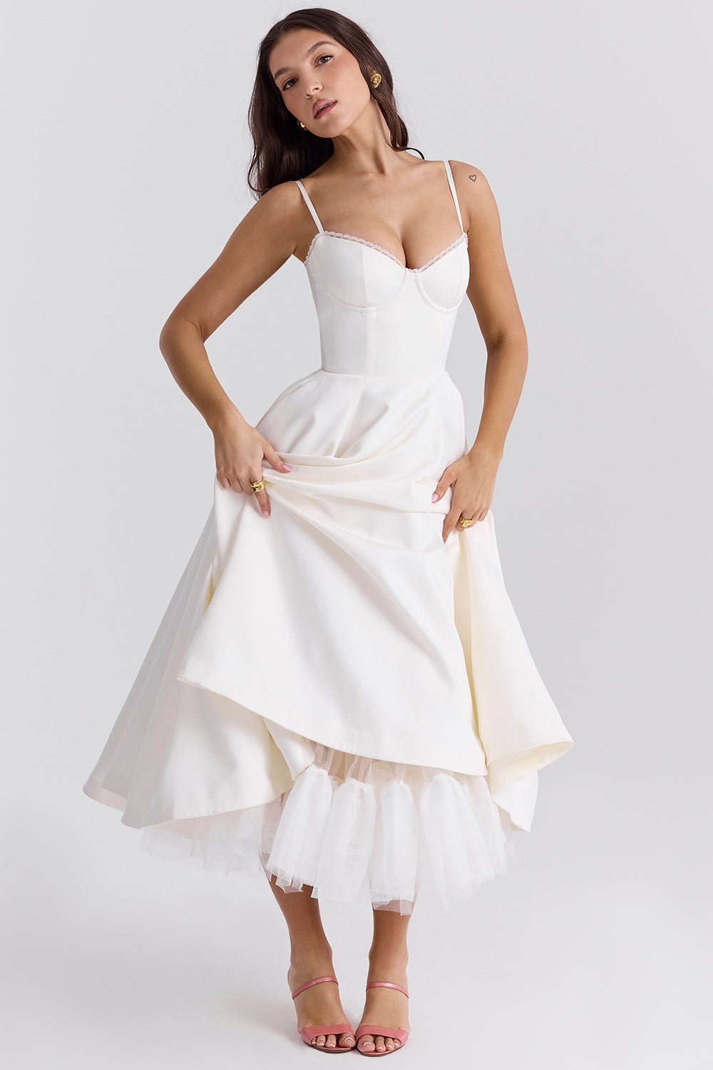 Cindy – Rochie midi din tull