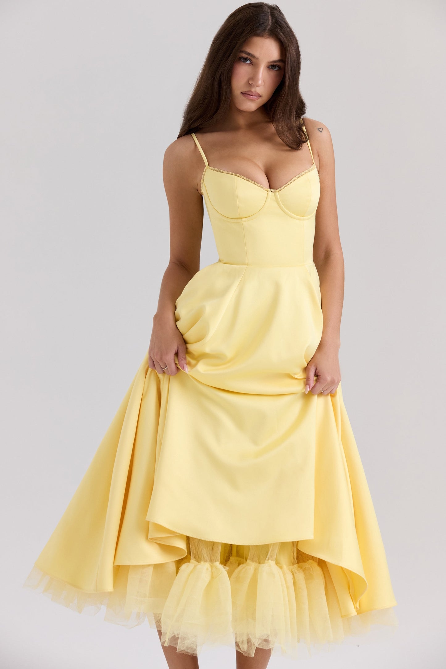 Cindy – Rochie midi din tull