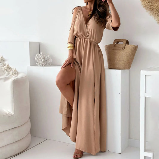 Sienna – Rochie Elegantă cu Fente Laterală