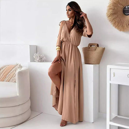 Sienna – Rochie Elegantă cu Fente Laterală