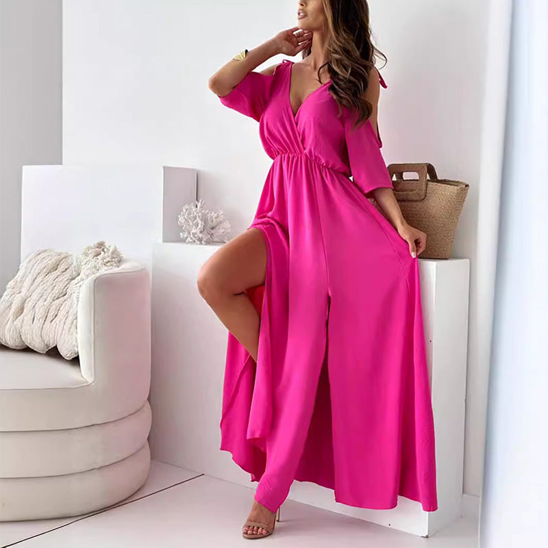 Sienna – Rochie Elegantă cu Fente Laterală